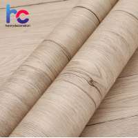 Henry Decoration Wood Grain Decorative Frosted PVC Film For Furniture