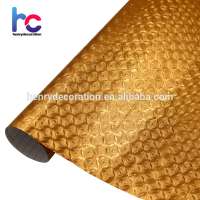 High quality golden color self adhesive decorative pvc metalized film